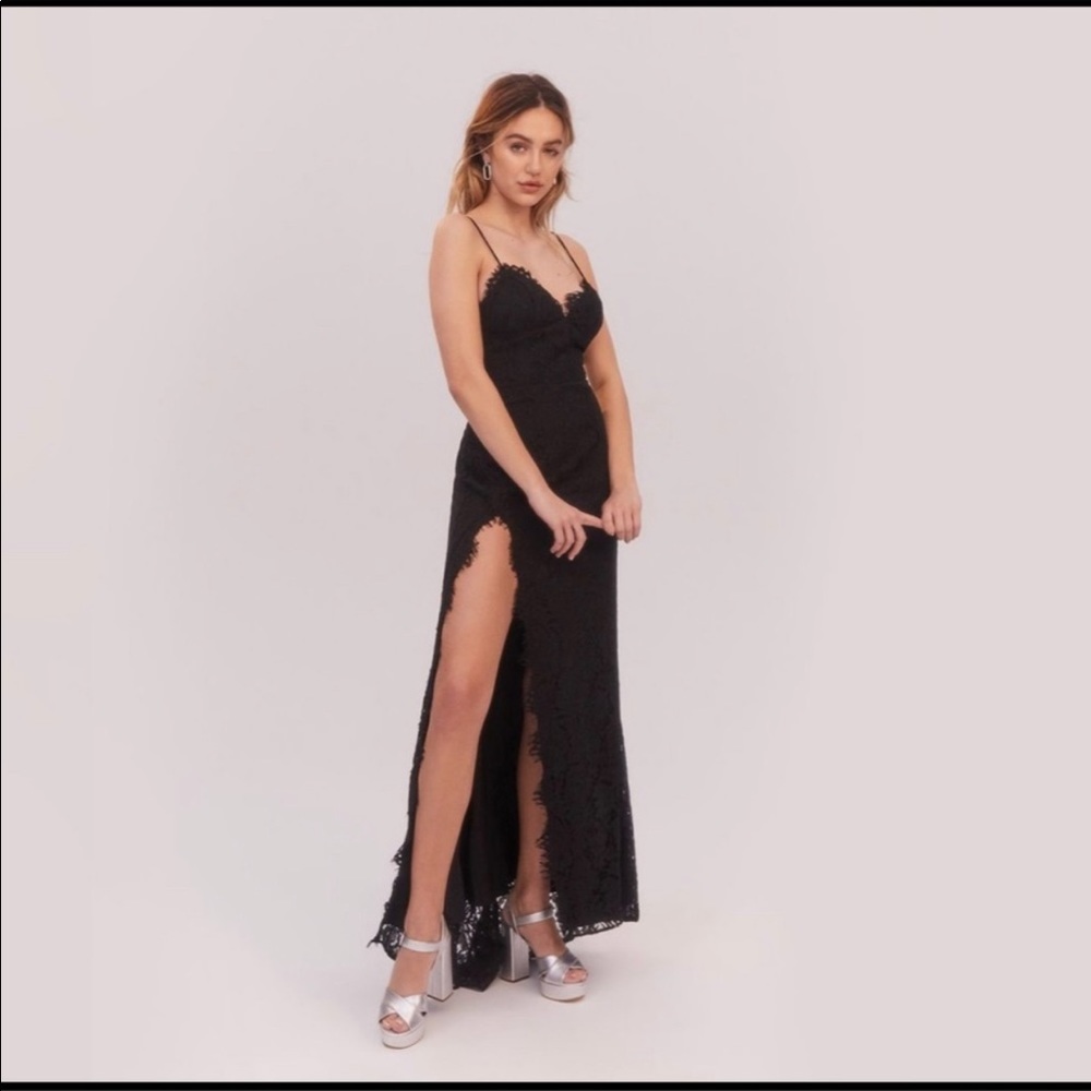 NWT Fame & Partners Black Everett Dress